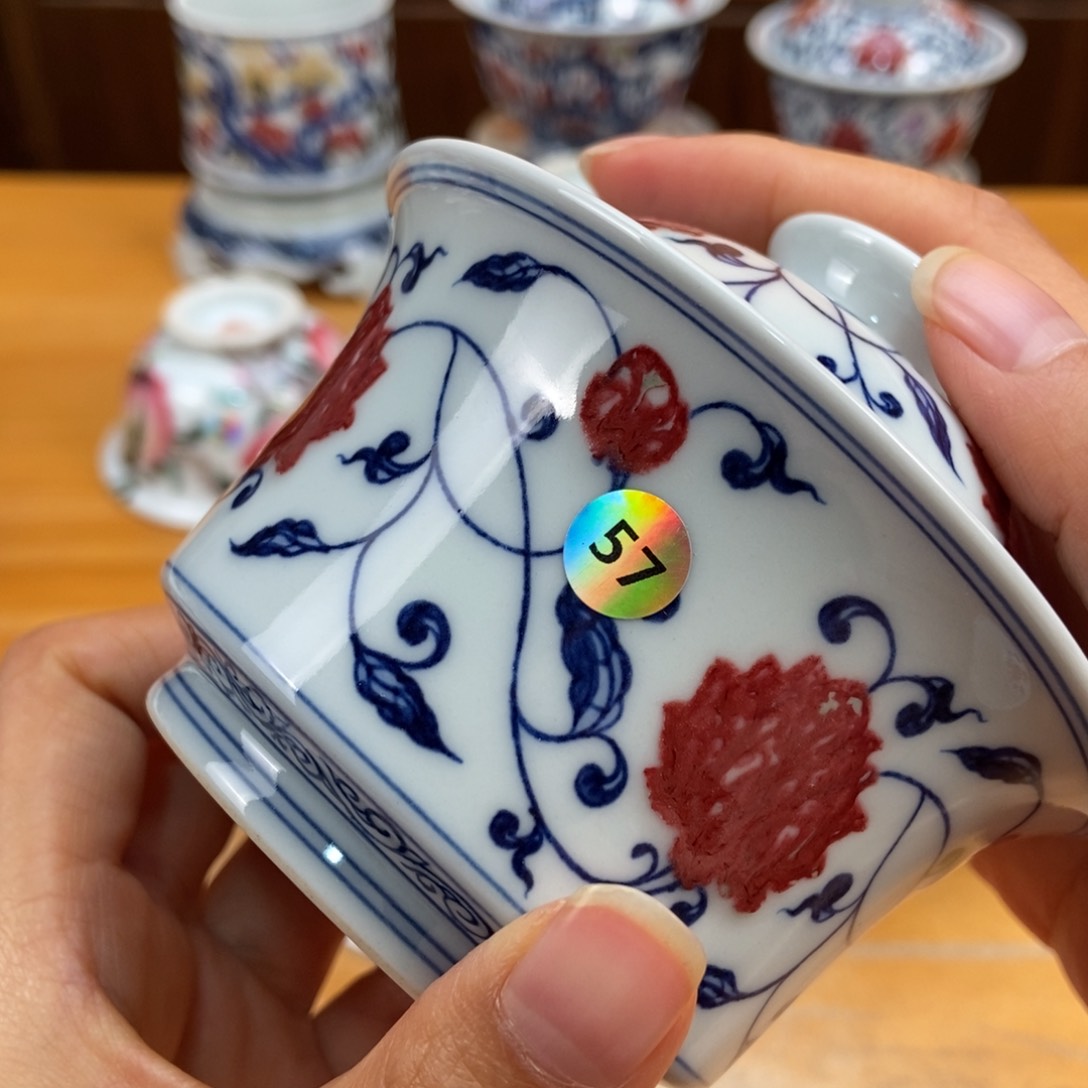 景德镇手绘现代茶具非古董