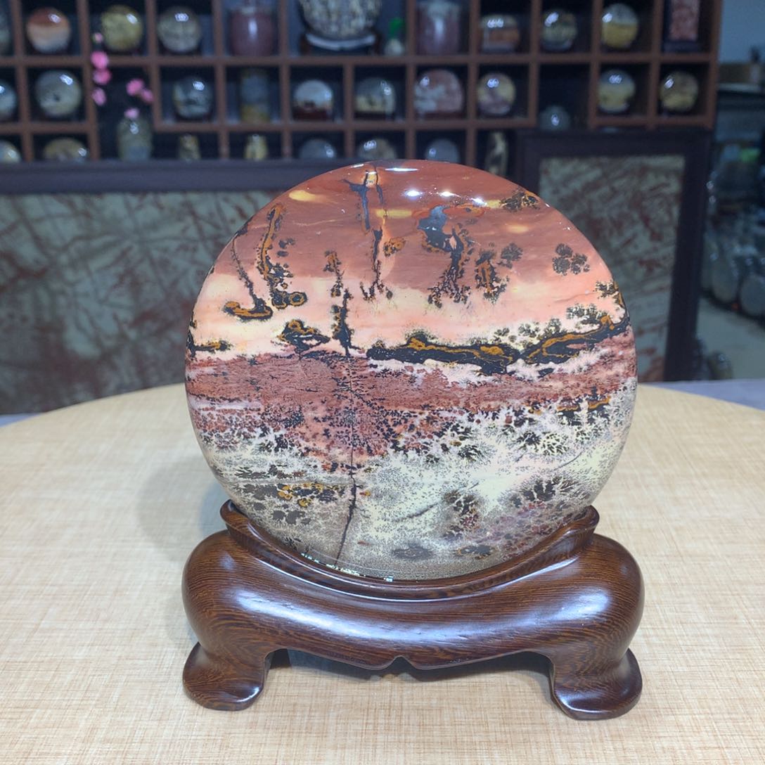 紫砂广西国画石，收藏观赏