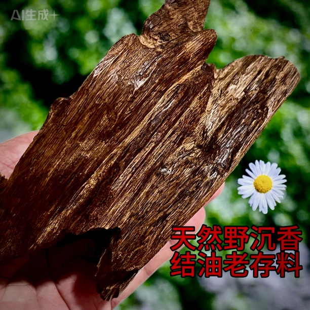 沉香达拉干天然野沉香结油老料香韵醇厚甘甜清凉15x9x6mm约148克