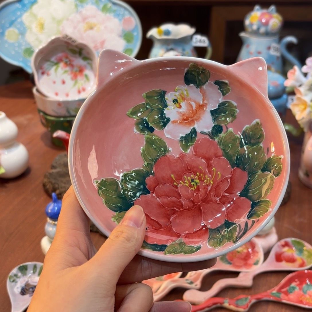 景德镇手绘高温釉下彩陶瓷茶具