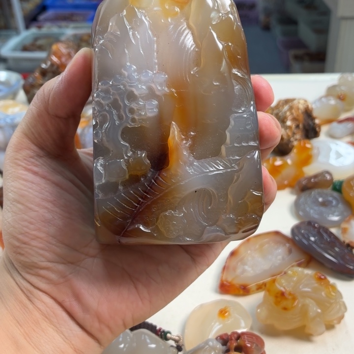 玛瑙/玉髓吊坠(不含链)未镶嵌