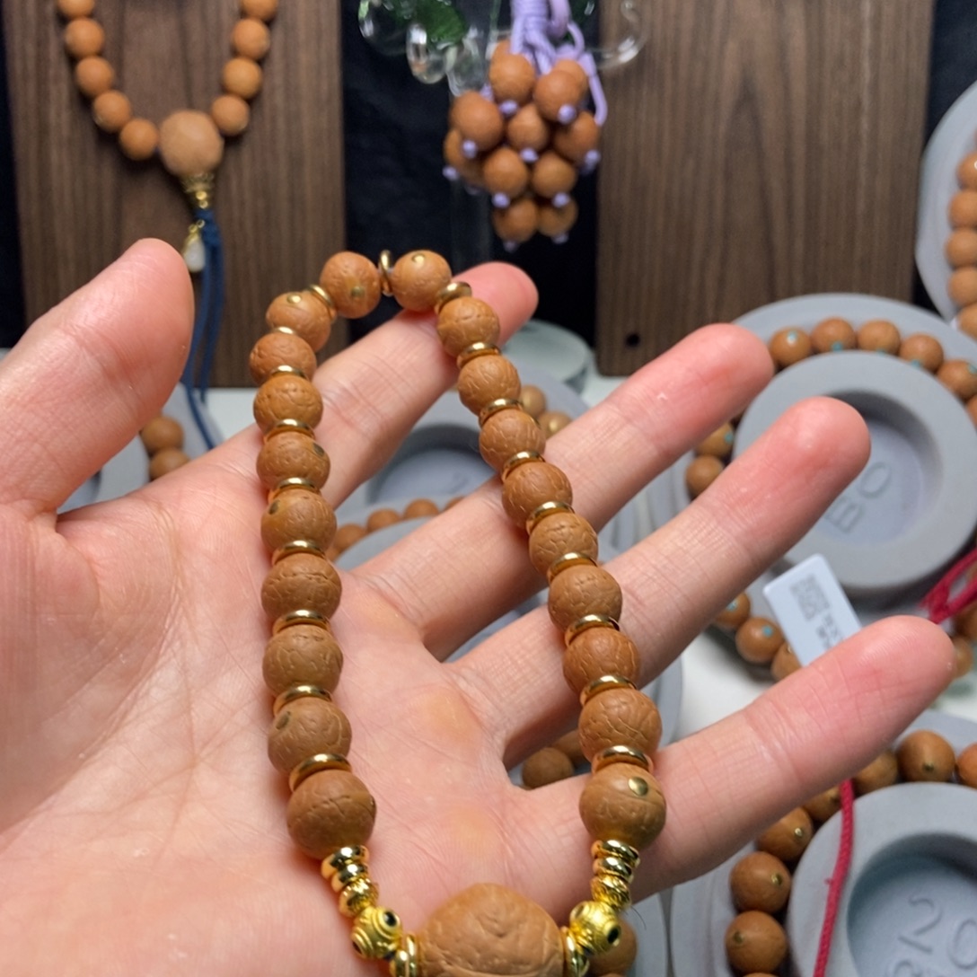 大***富手串凤眼菩提11铜钉手串