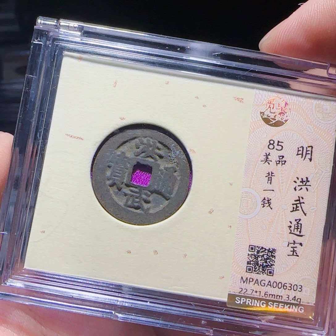 金属XX评级封装盒子币一个