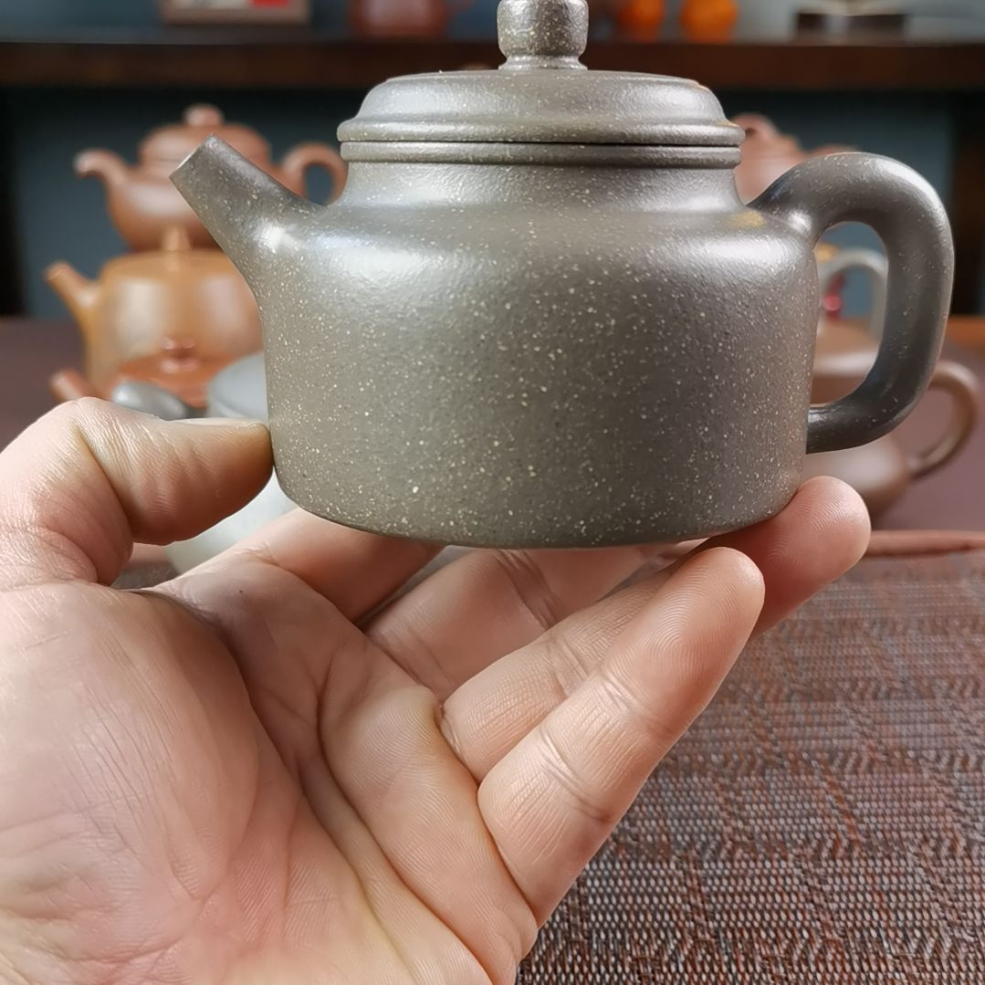 紫砂茶壶梨皮天青德钟250CC国工
