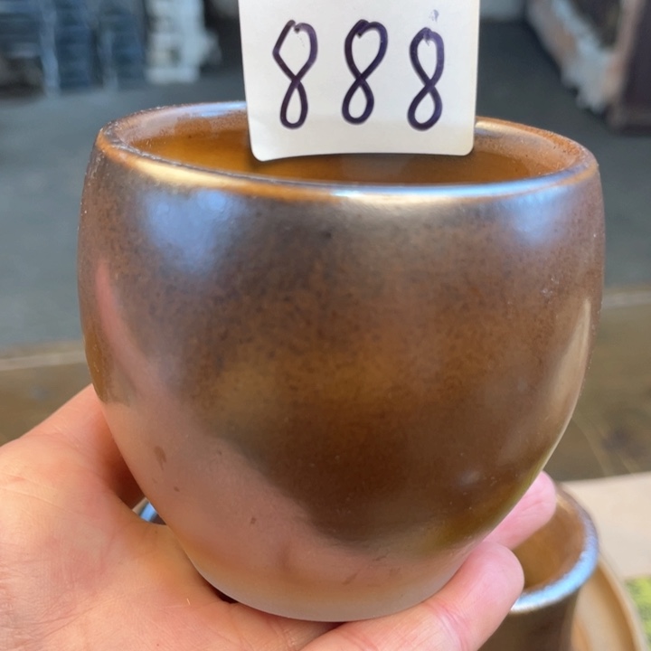 壶顺**祥建水紫陶白泥柴烧杯