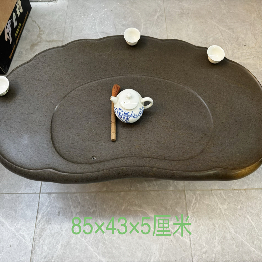 端砚茶盘肇庆绿端宋坑天然石茶盘客厅办公室茶桌摆件茶台厂家直销