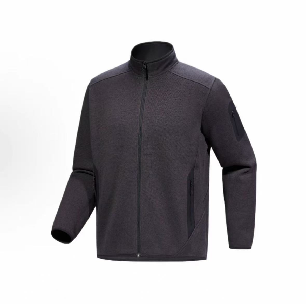 立领外套男款秋季复古高级帅气夹克拉链开衫卫衣MPO2