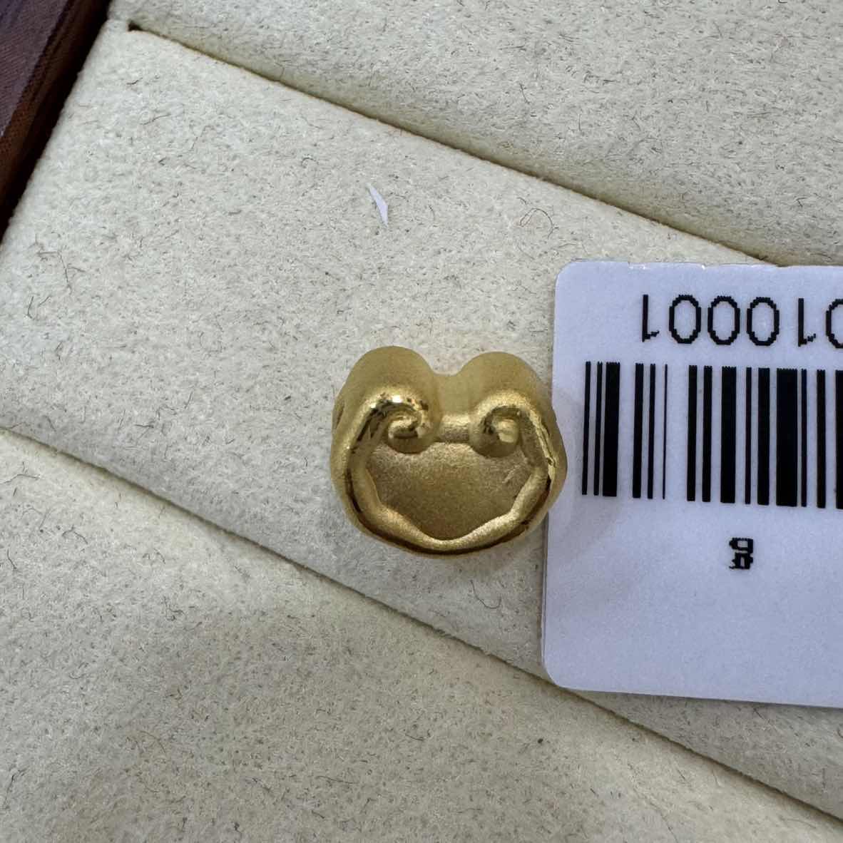 【大魔王专享】足金999 祥云 ZP 0.77 纳金添喜