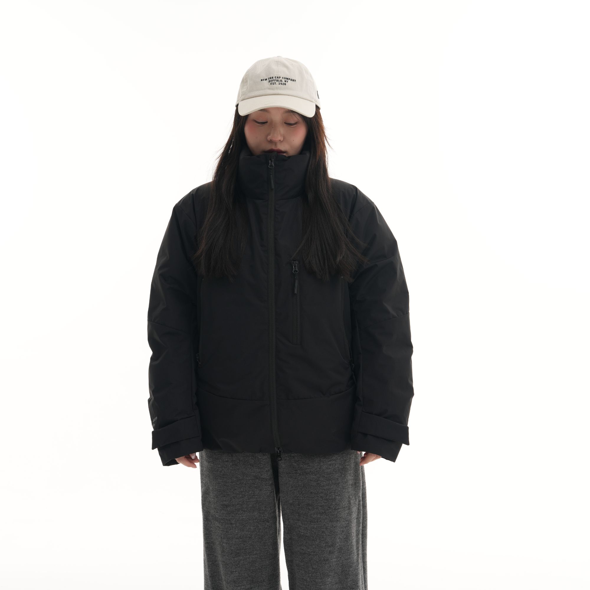 PINSKTBS 冬季番鸭绒防水外壳立领裁片防寒保暖男女同款户外运动