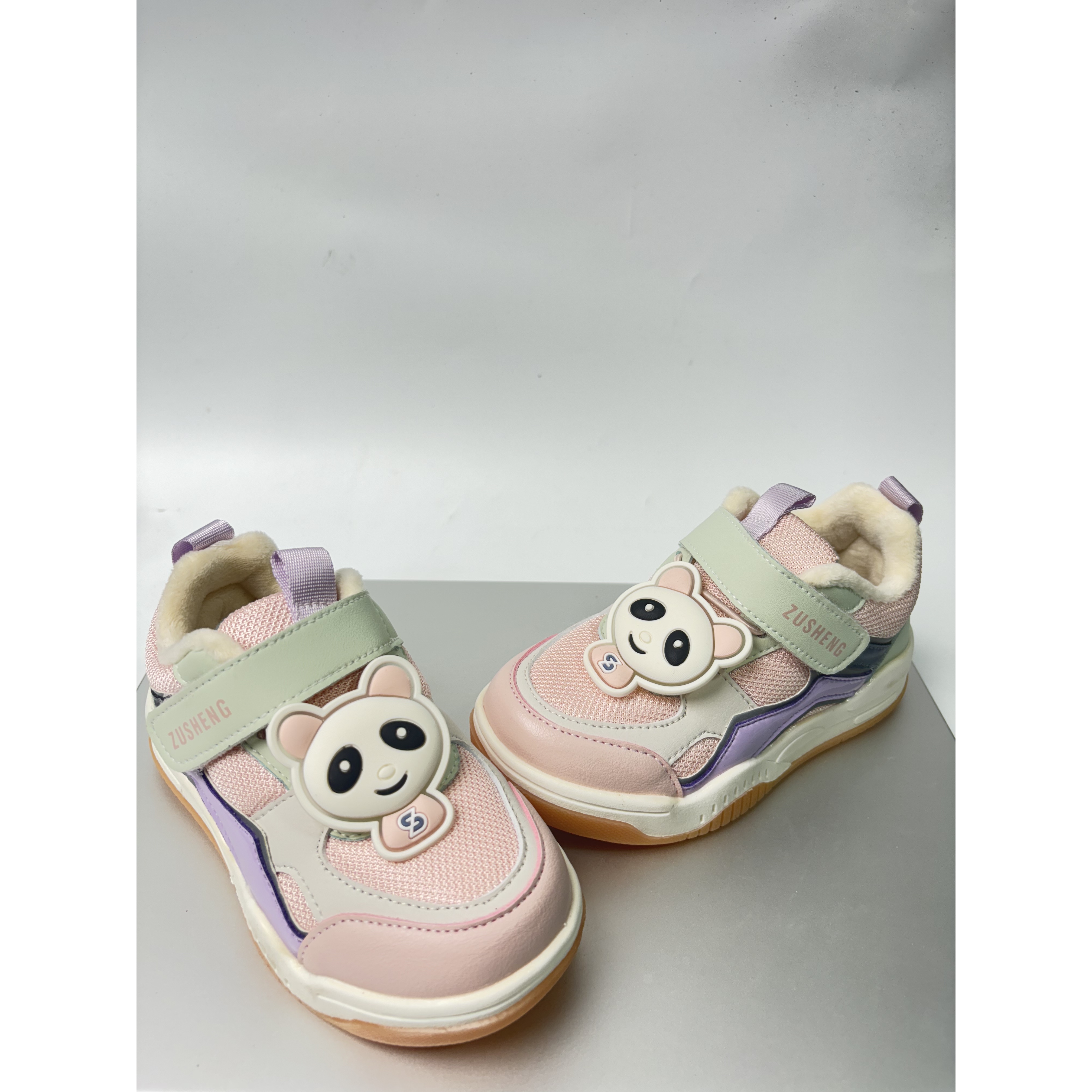 307M冬季皮面加绒新款母婴机能关键鞋防滑透气防踢童鞋