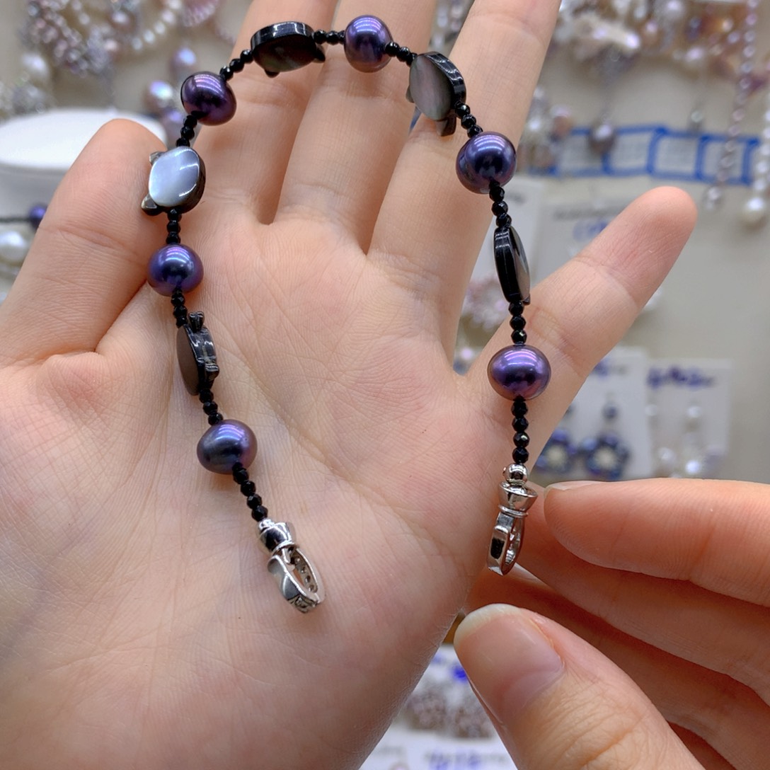 淡水珍珠颈饰合金