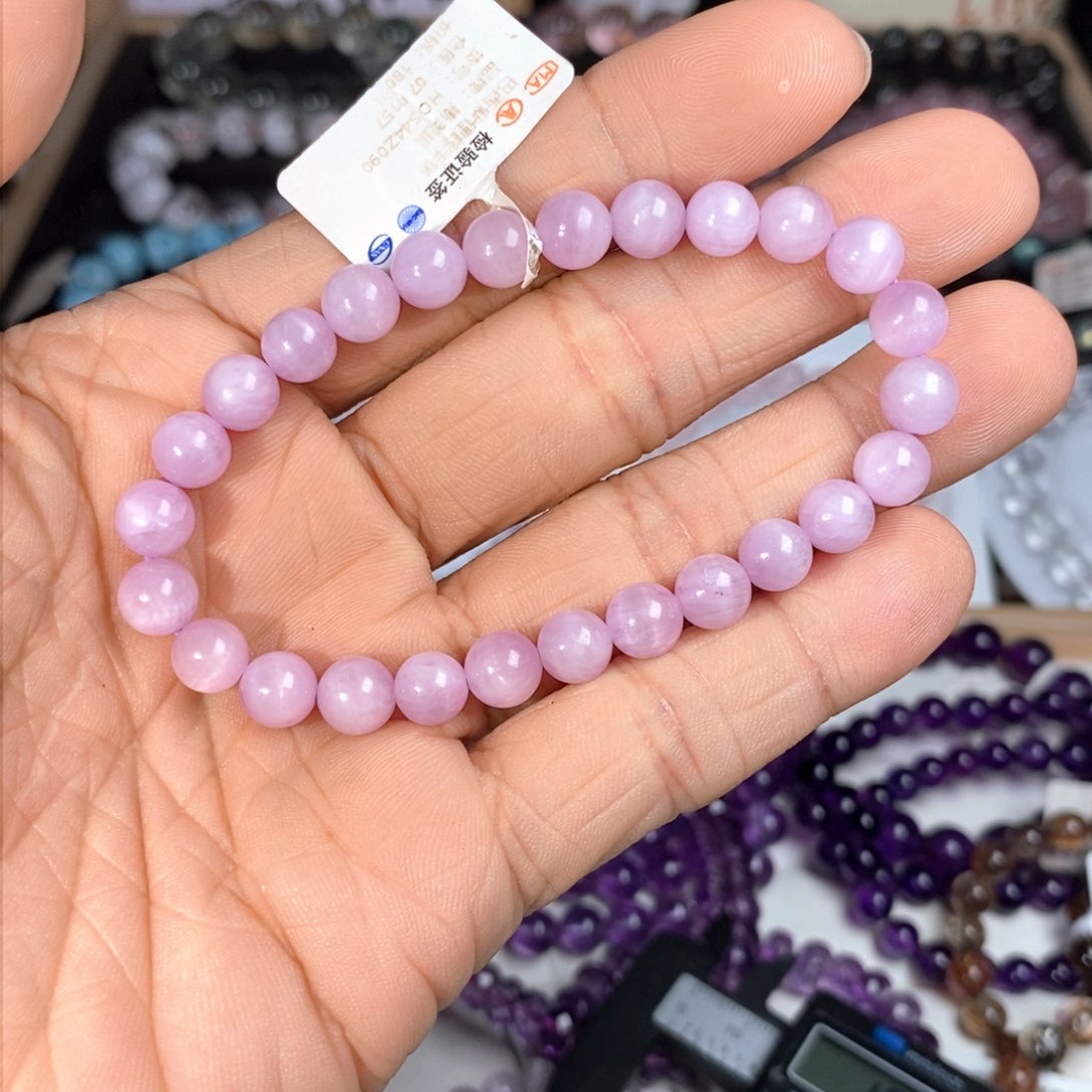 【闪购商品】水晶手链未镶嵌紫锂辉7.1mm