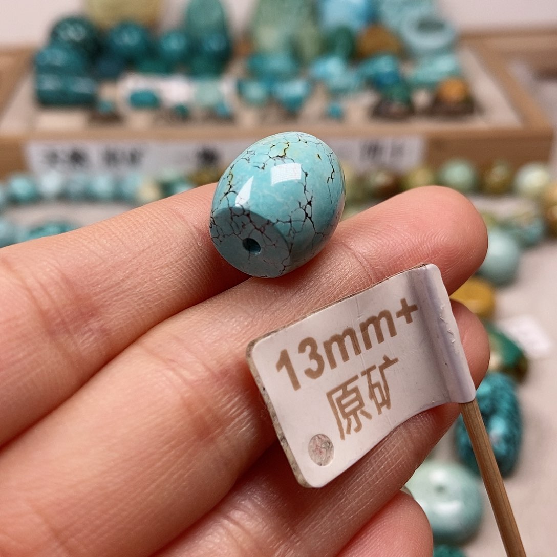 未镶嵌绿松石珠宝半成品