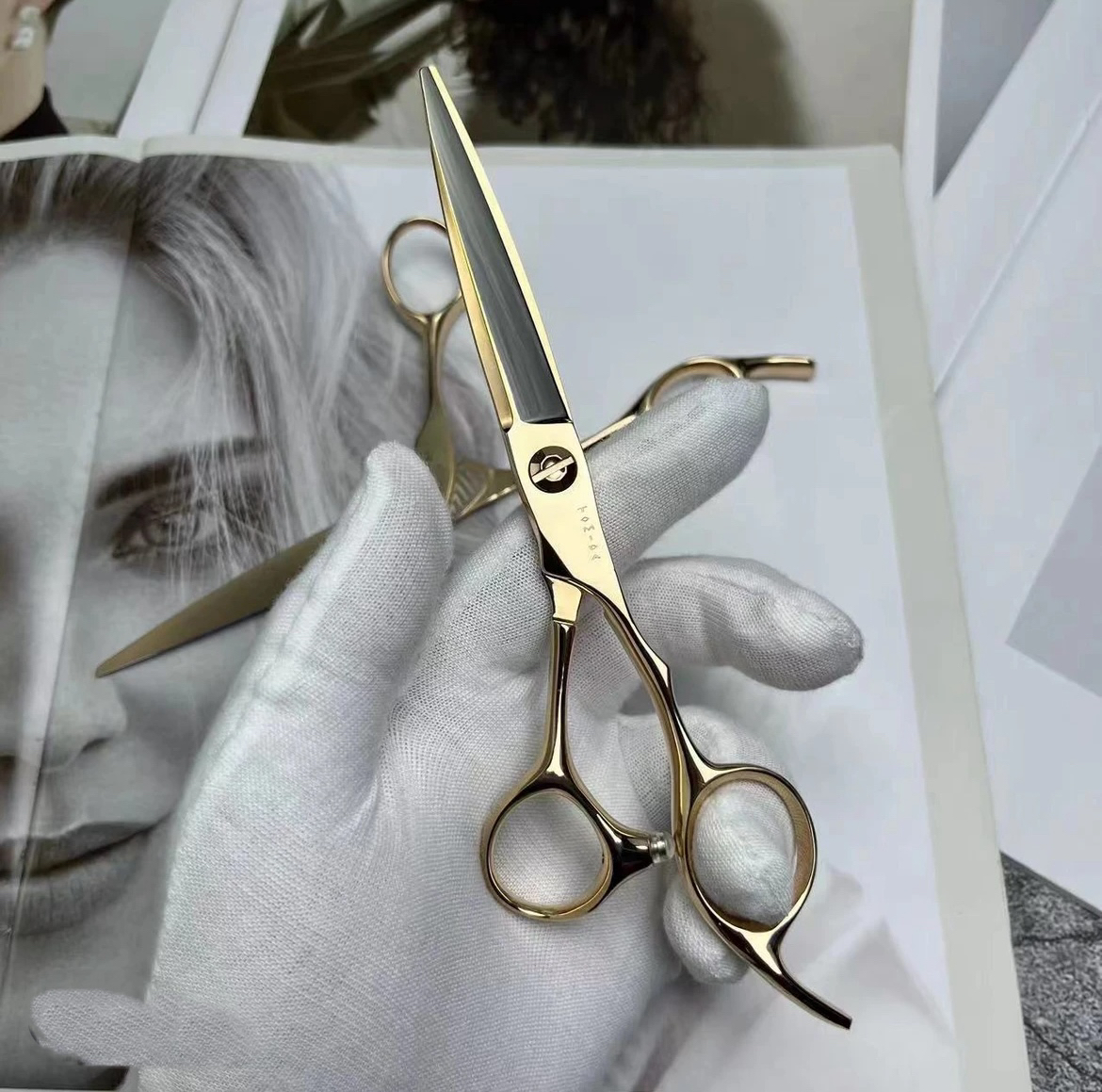 池田导师系列美发剪刀6.2C/6.5C理发店专用粉末微粒钢极致切感