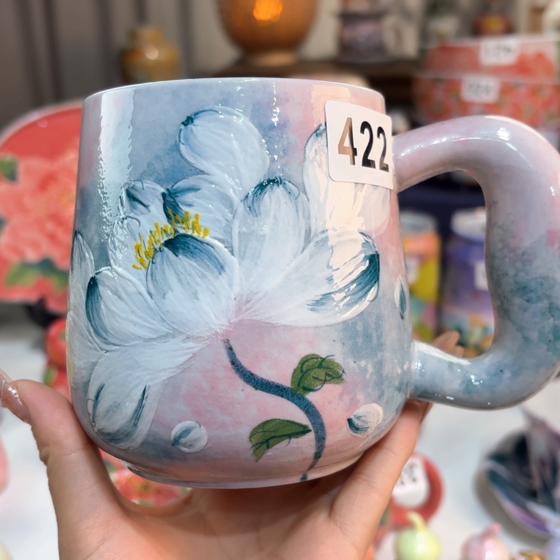 景德镇手绘高温釉下彩陶瓷茶具