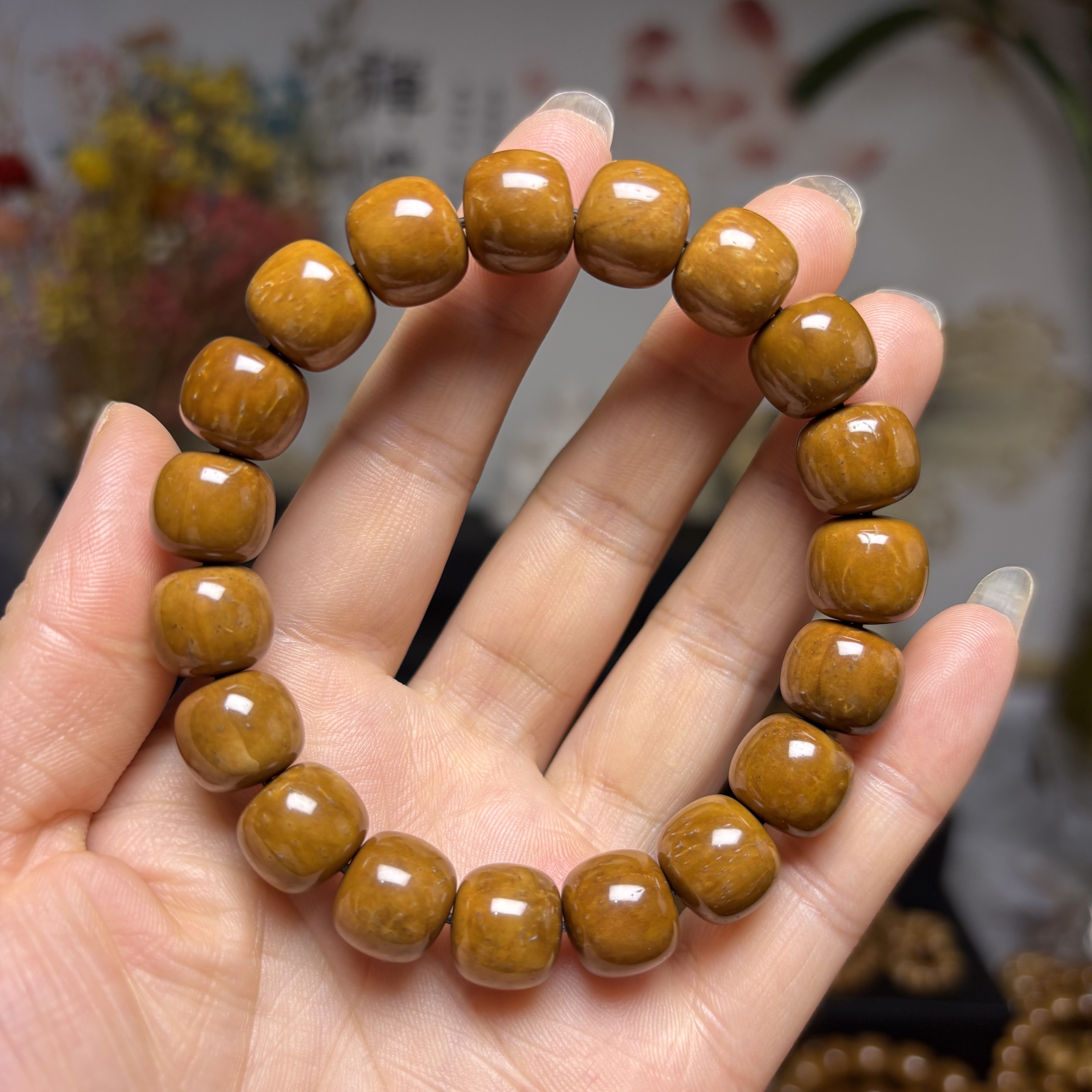 文玩库克菩提纯手工老型手串11×12尺寸特级