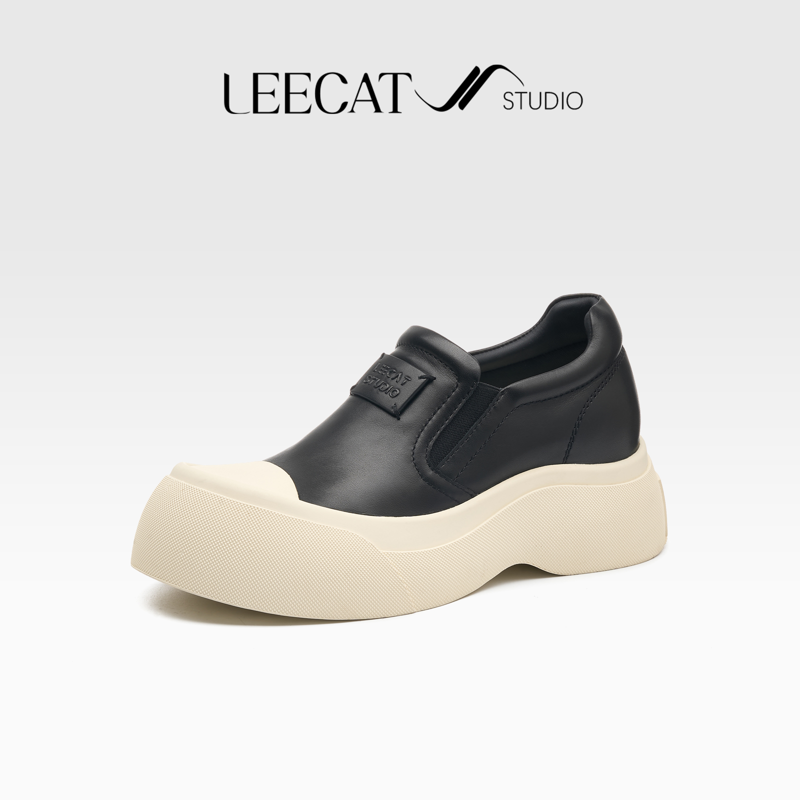 LeeCat Studio | 2025秋季厚底增高休闲鞋一脚蹬单鞋LES25A0312