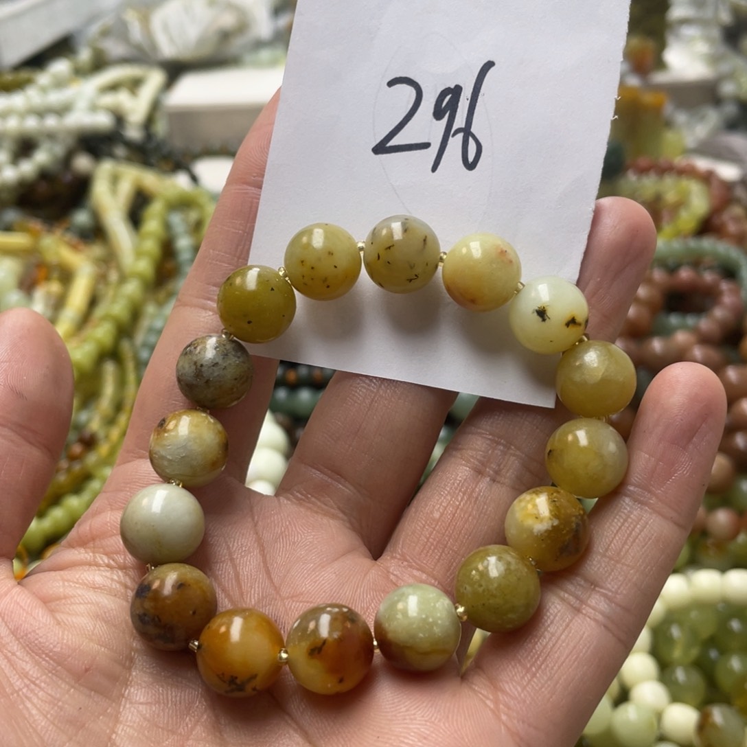 蛇纹石玉手链未镶嵌