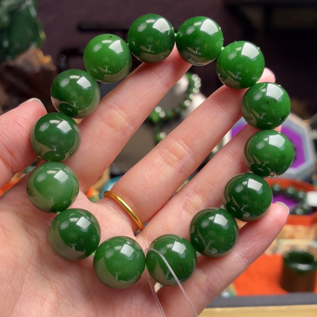 和田玉（碧玉）未镶嵌手串