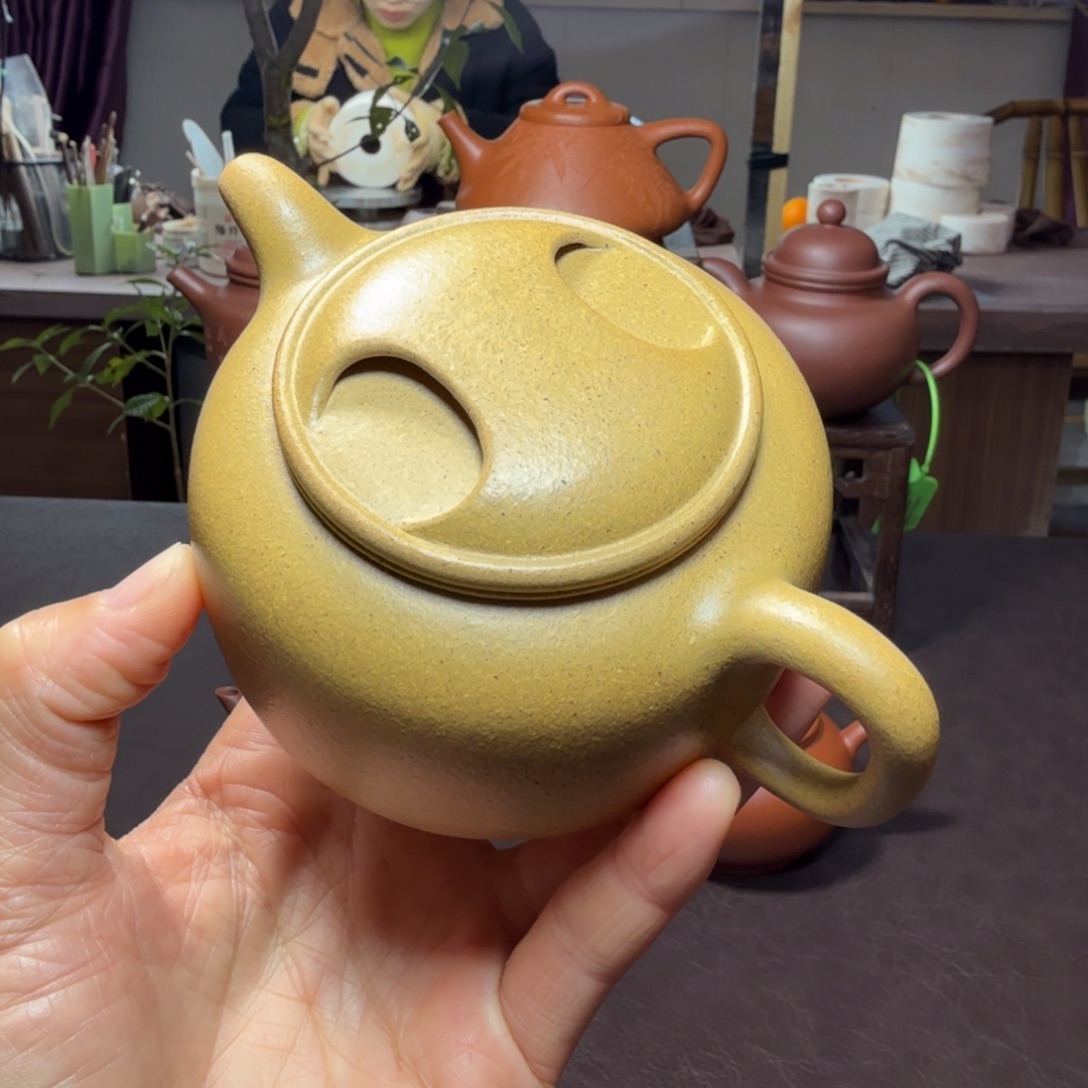 紫砂茶壶《微瑕》半手工零添加黄金段200cc牛盖