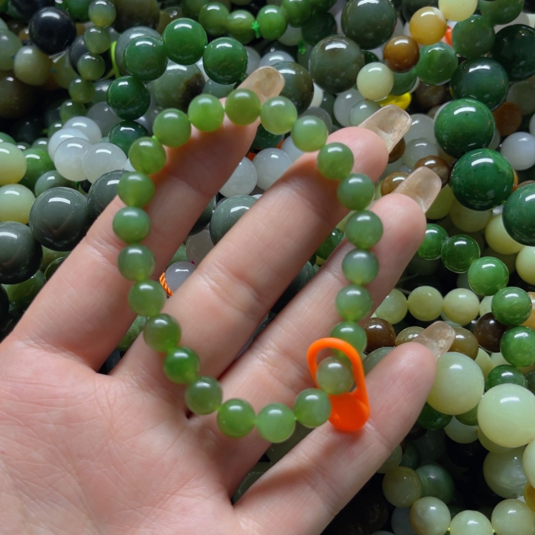 和田玉手串未镶嵌