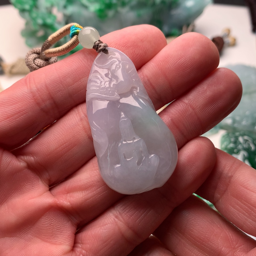 定制翡翠未镶嵌无相观音