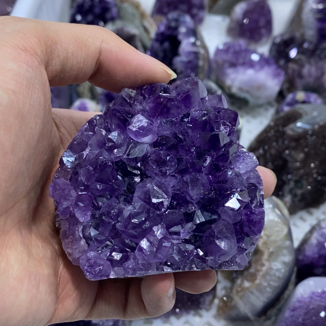 紫晶摆件摆件未镶嵌