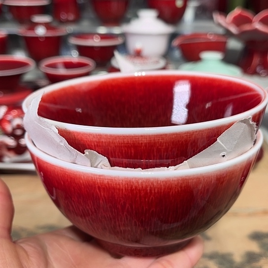 景德镇陶瓷红马坊状元碗