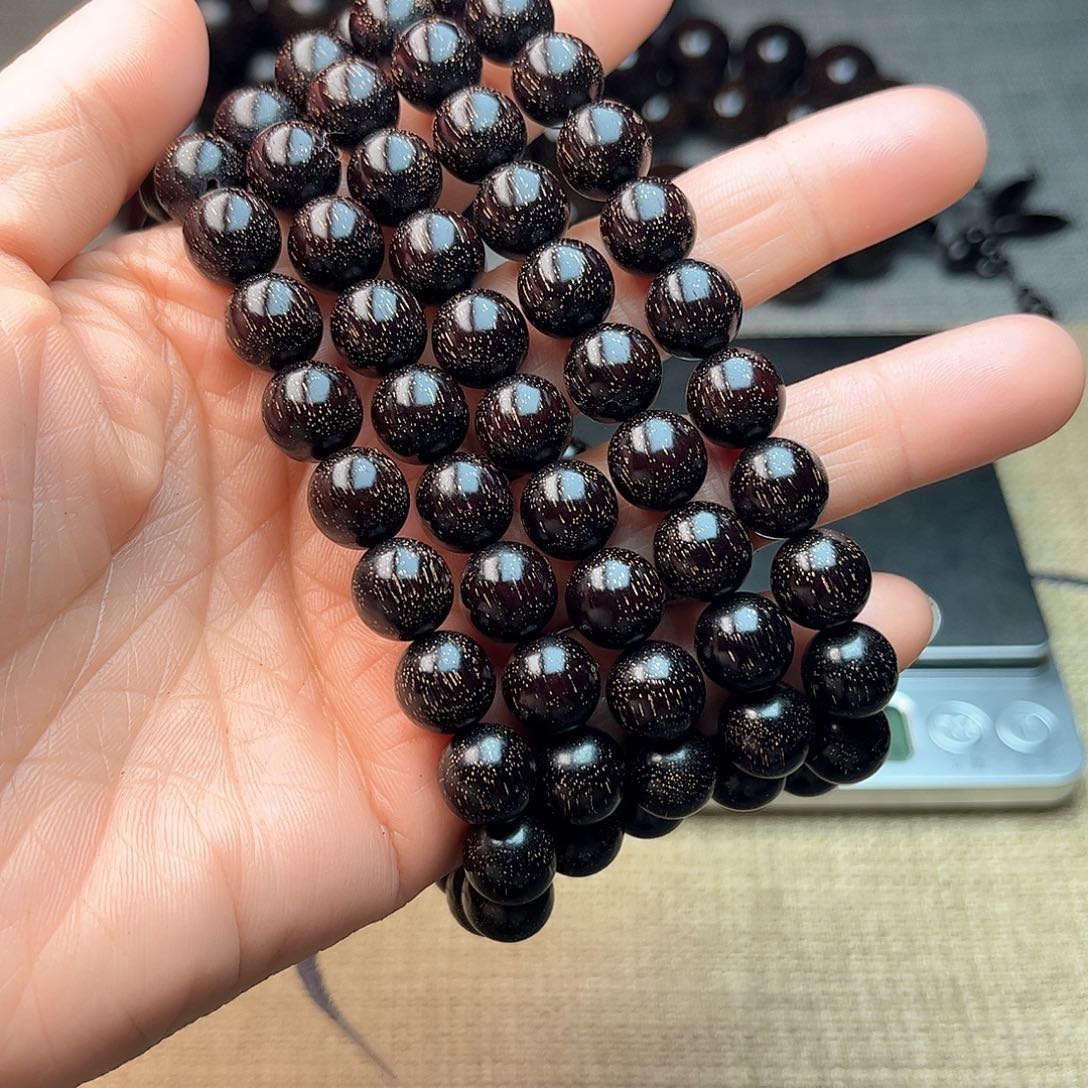 檀香紫檀（小叶紫檀）1.0 108颗 爆星