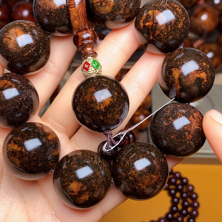 花梨木类手串/手链黄花梨风化料老挝花梨土埋料2.5