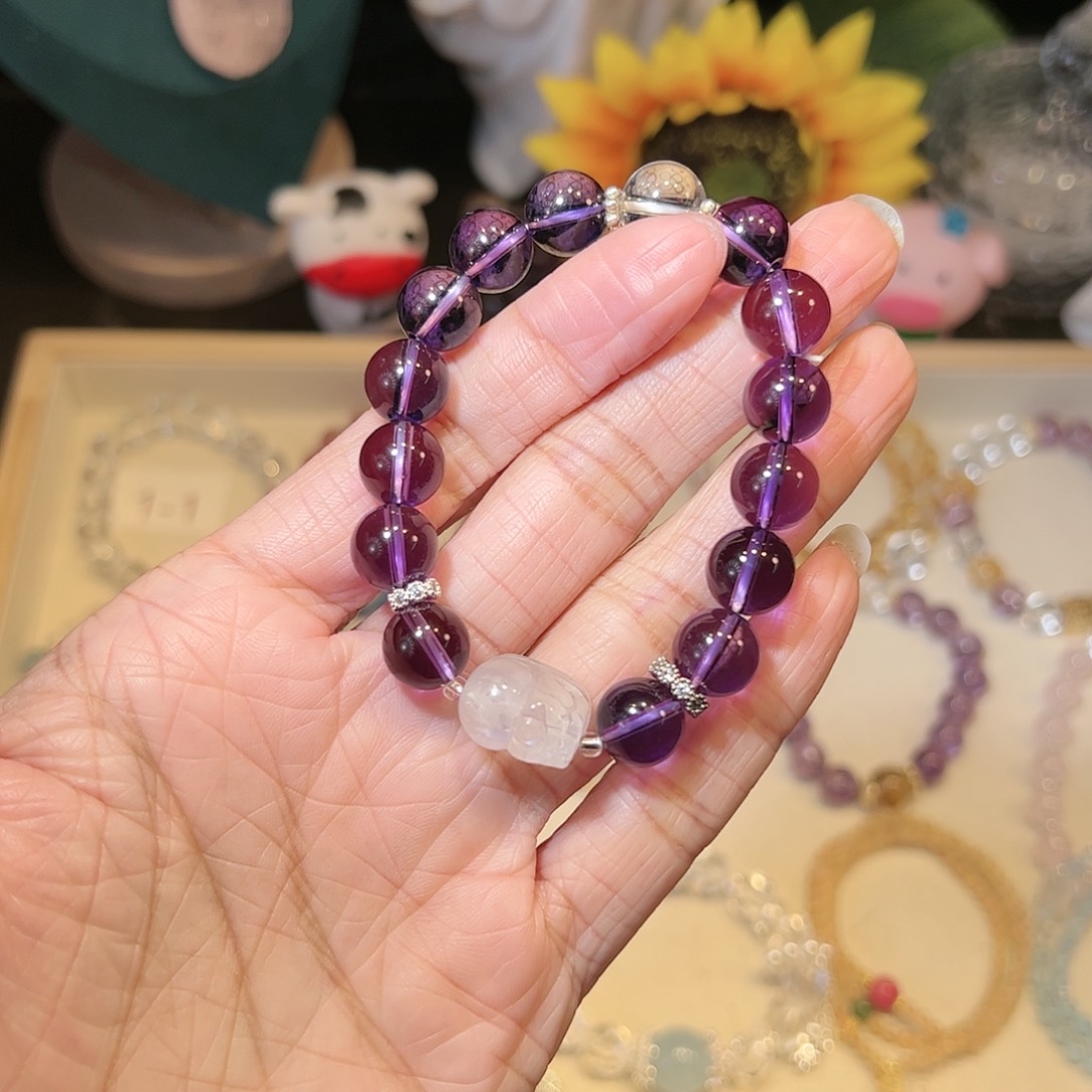 水晶手链未镶嵌紫