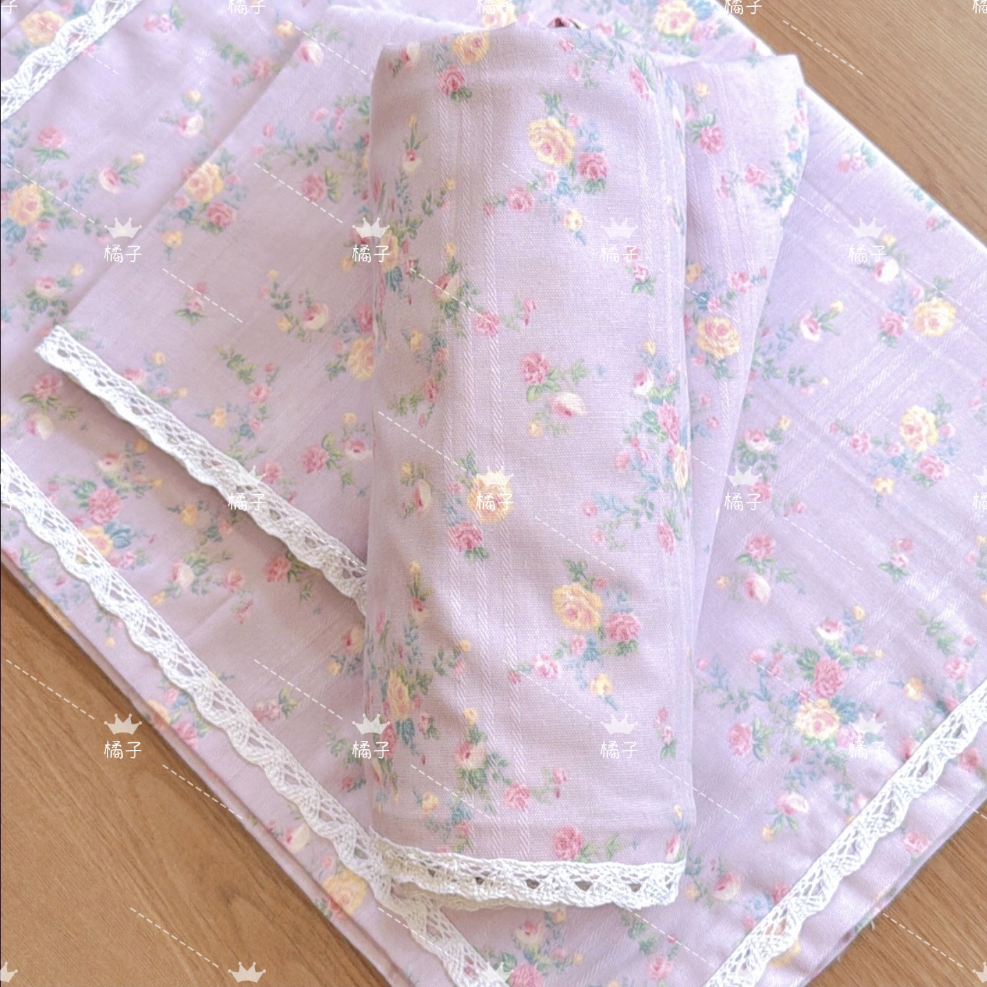 夏季 双人床单三件套 原棉多功能粗布床单 透气可机洗 简约（涵）