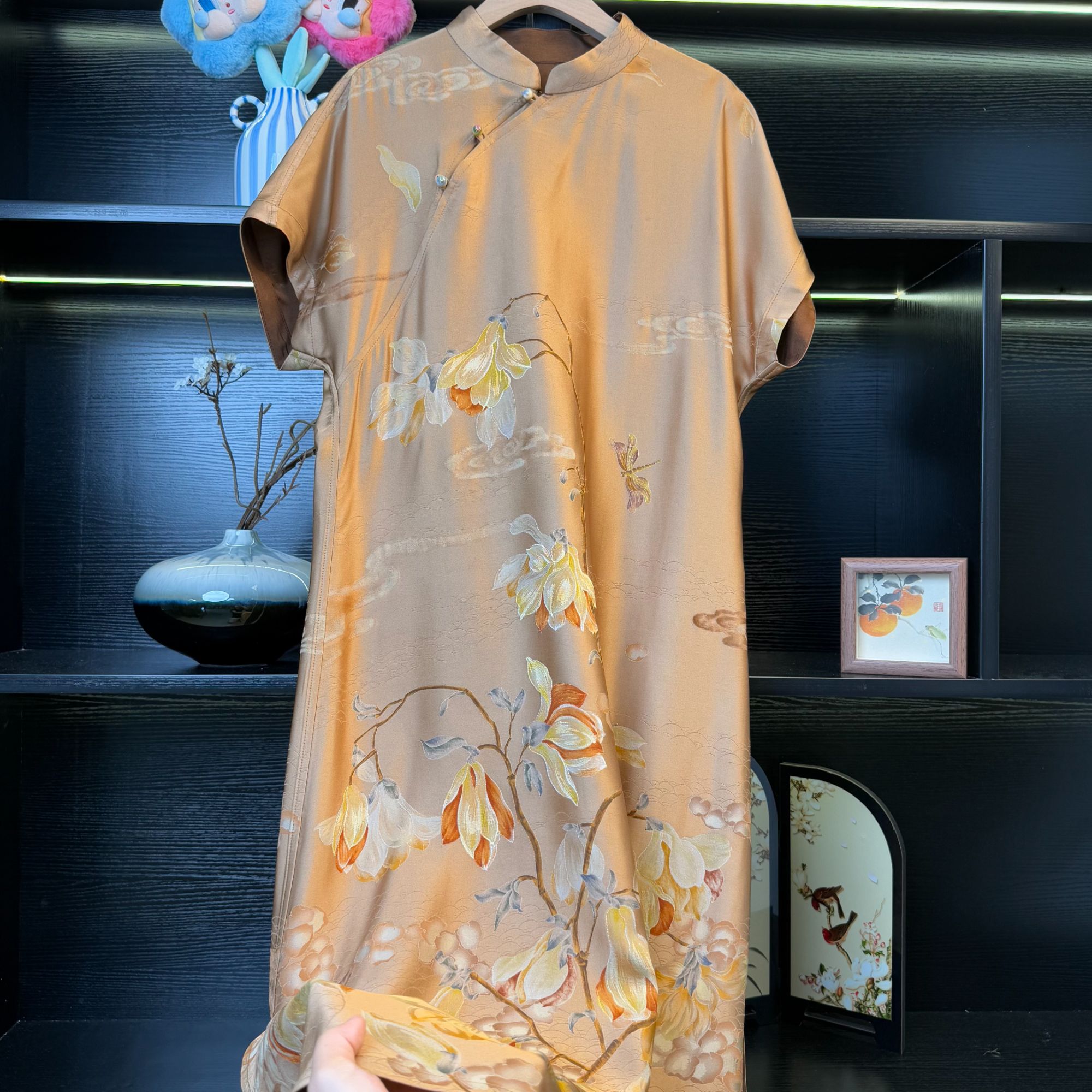 【金玉蕊】中式复古提花连衣裙2376