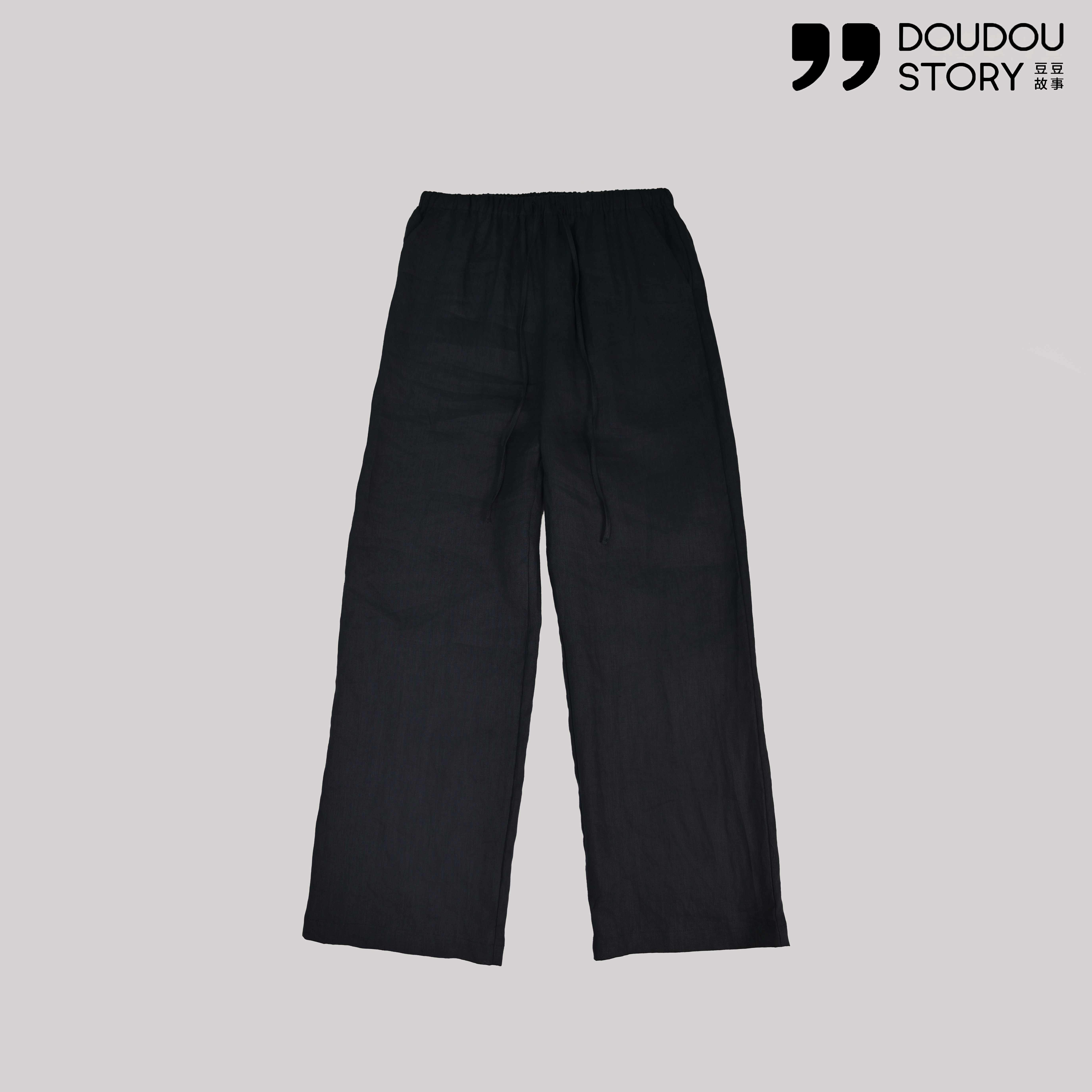 HALUNGLE/海伦格丽  Z9559  时尚显瘦宽松舒适麻休闲裤