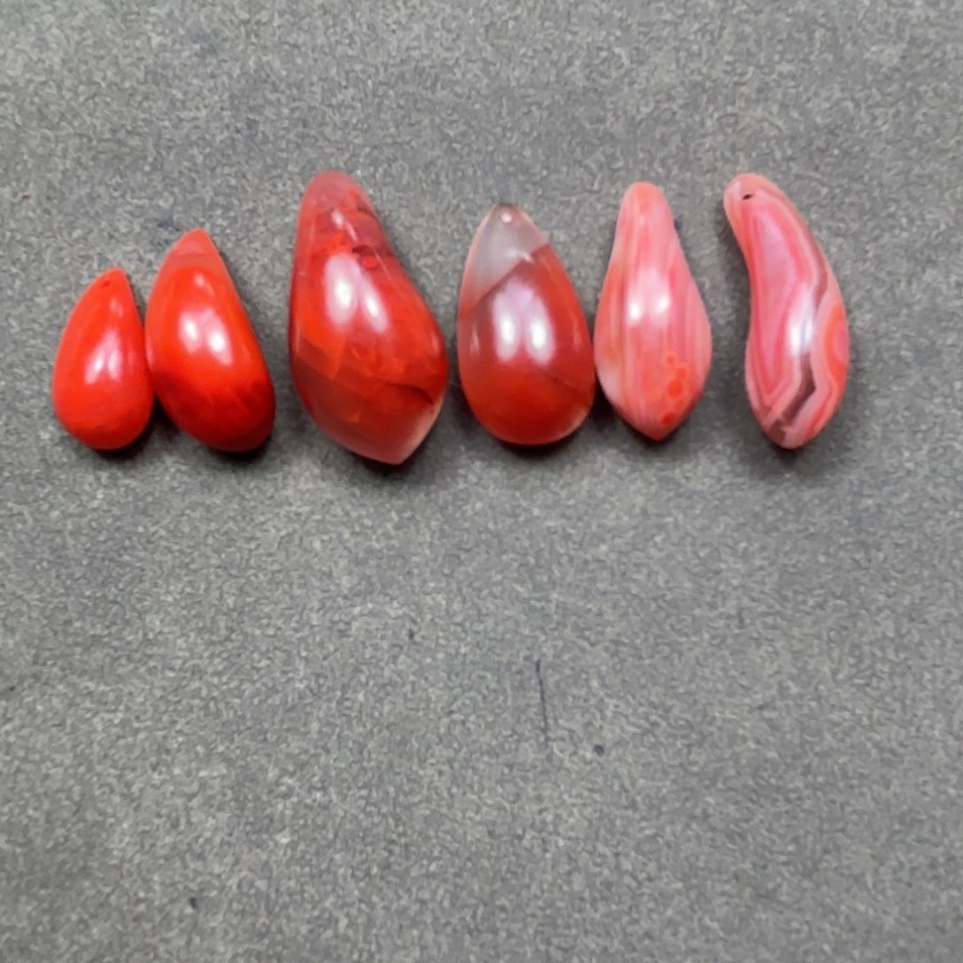 南红玛瑙颈饰合金影*虾