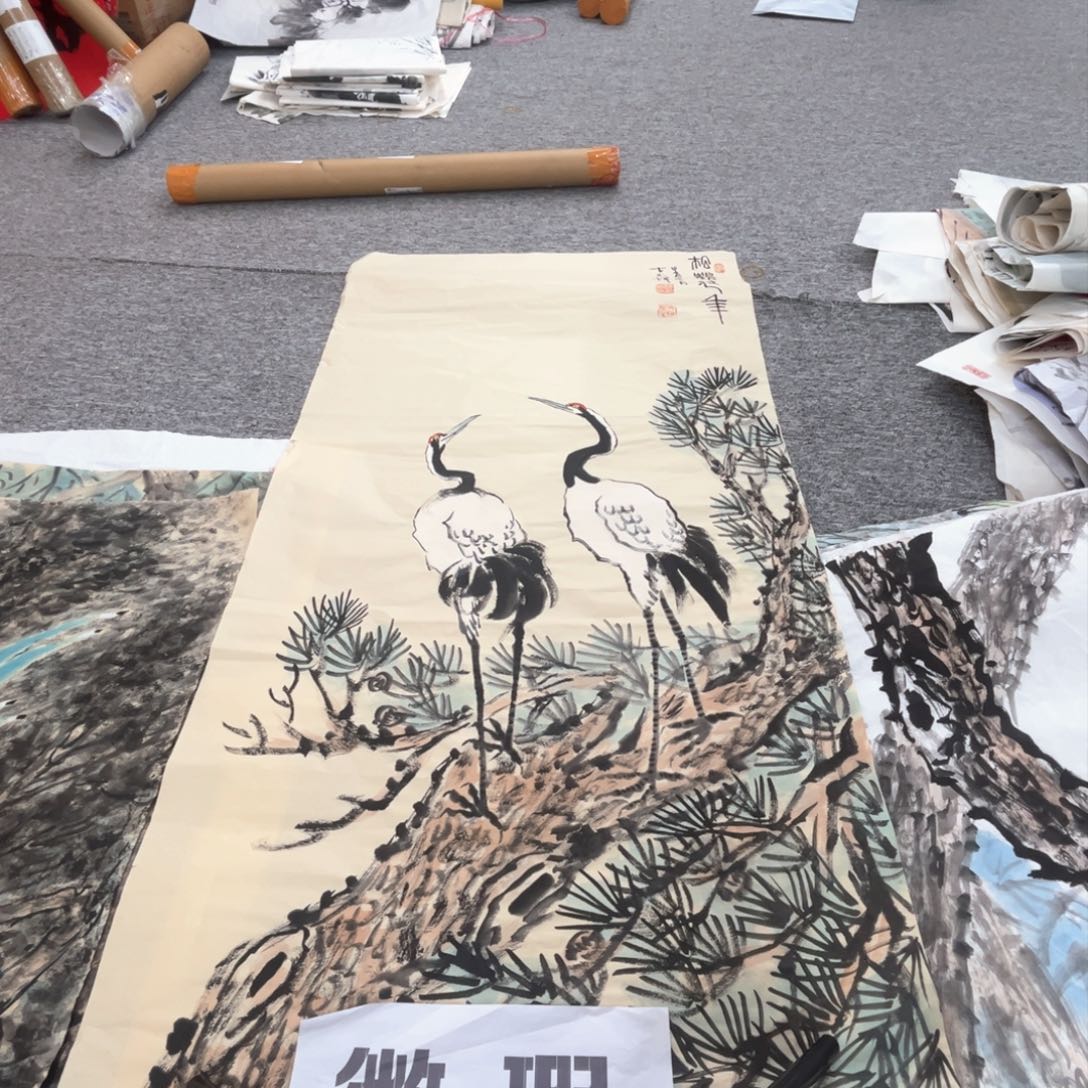国画曹光辉老师四尺绘画作品微瑕绘画作品介意慎拍