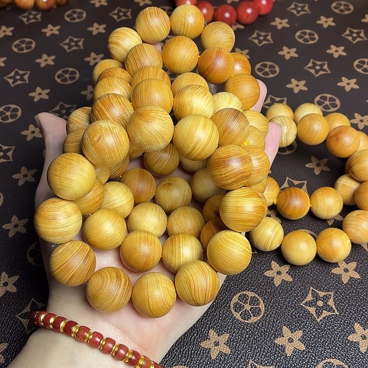 手串/手链柏木（崖柏）崖柏白泥膏带黑线20mm