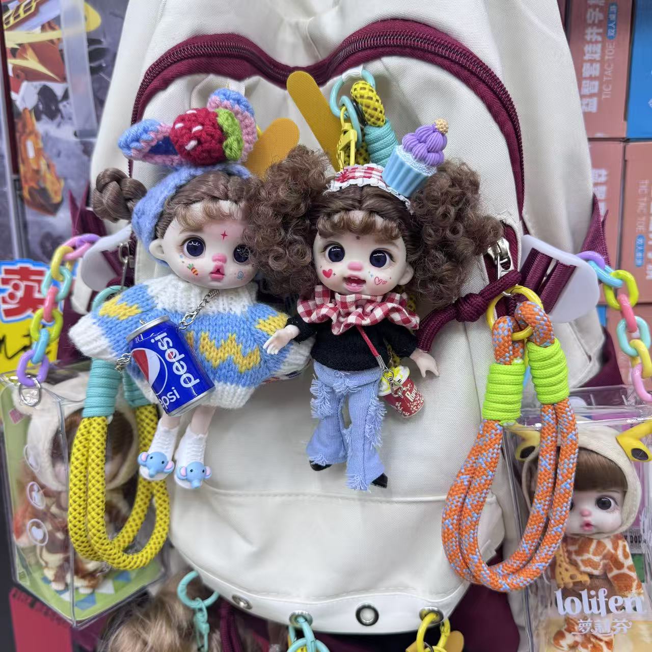 可换装多关节可爱玩偶适合女孩当礼物作手机挂件书包饰品潮玩摆件