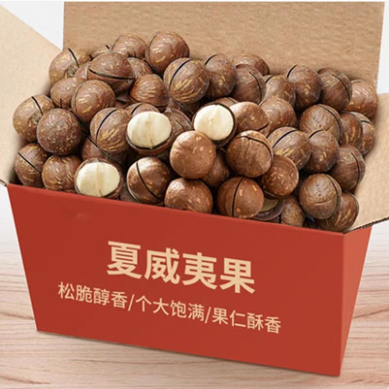 大颗粒夏威夷果健康零食坚果干果罐装小零食