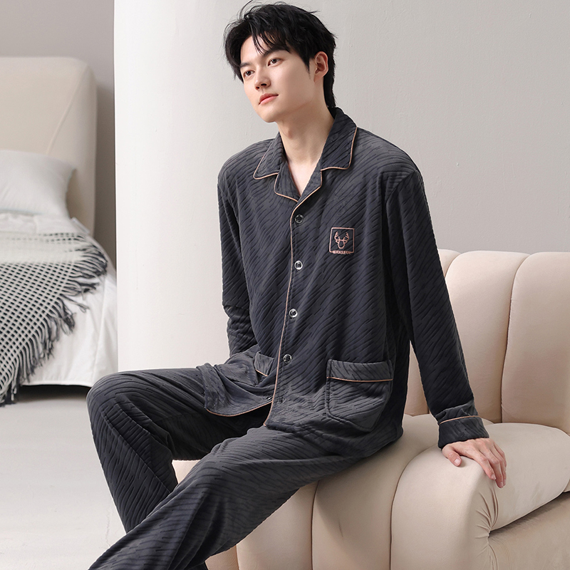 【品牌高货青沧】男士高品质海岛绒家居服时尚家居服秋冬睡衣爆款
