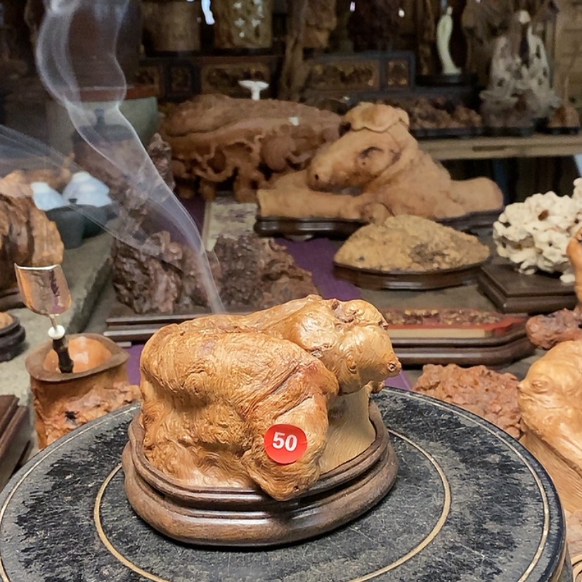 【闪购商品】50号荔枝木香炉工艺