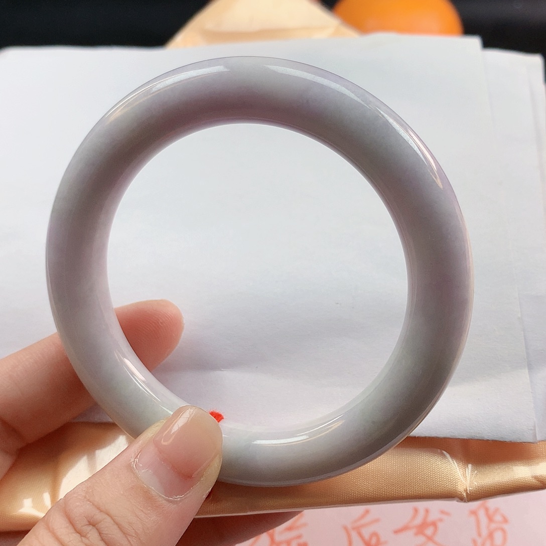 翡翠手镯未镶嵌56圈圆080013