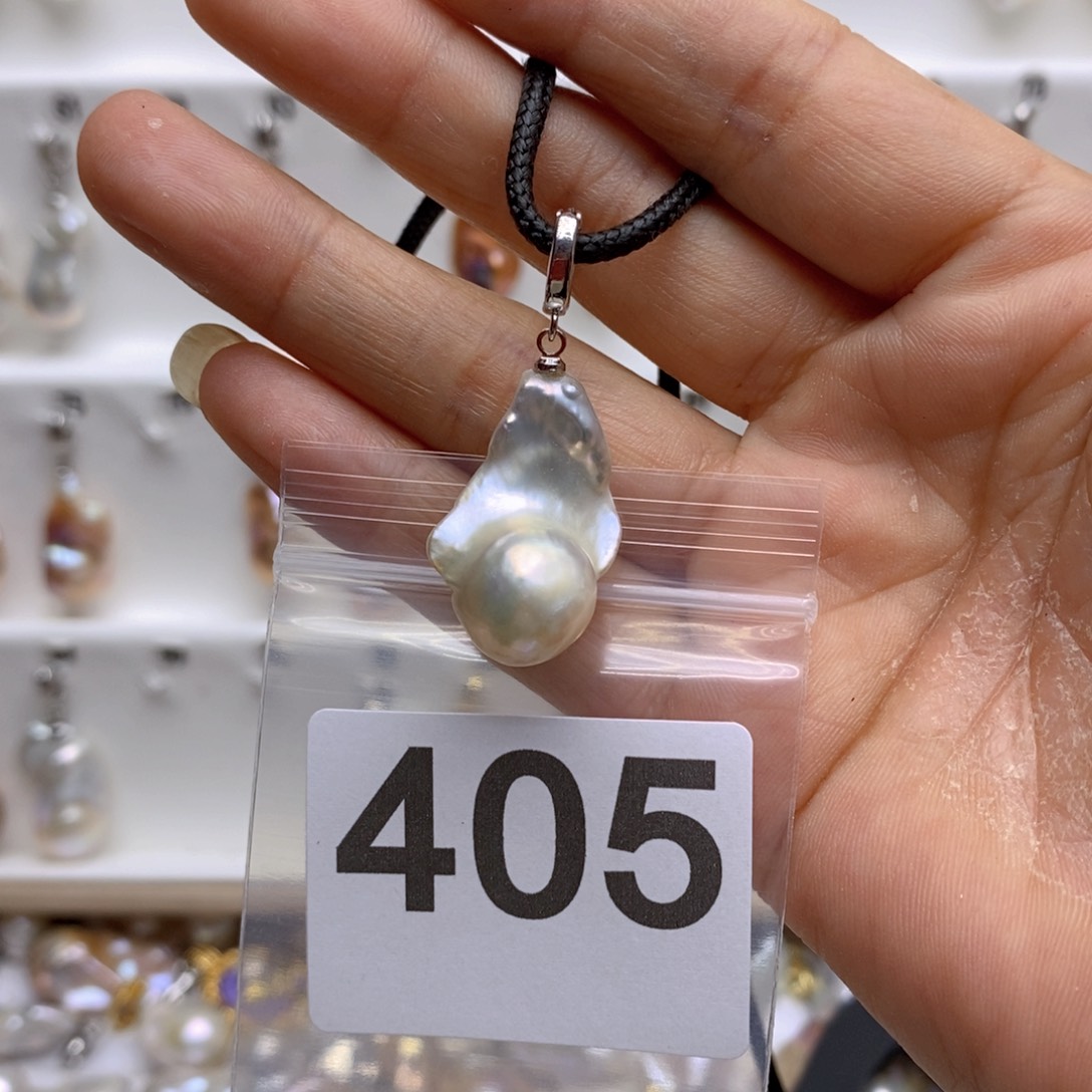 淡水珍珠颈饰银S925镶嵌405