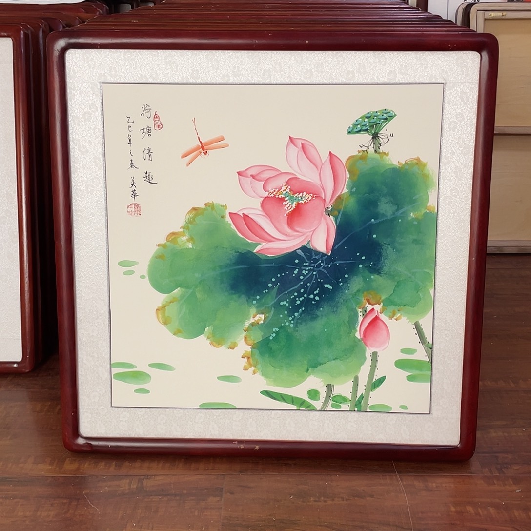 国画带框尺寸63*63厘米