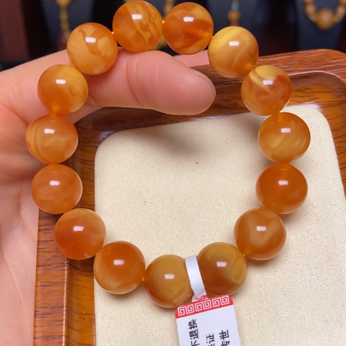 【闪购商品】蜜蜡手链未镶嵌手串