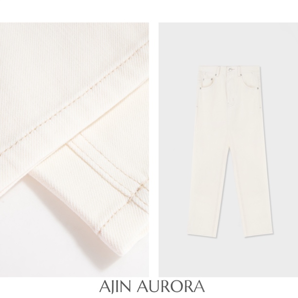 〈冰川白牛〉老钱感四面弹烟管裤