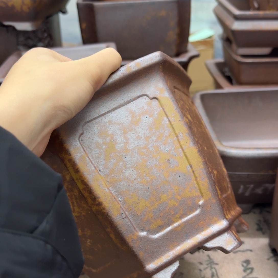 紫砂花盆9号宜兴紫砂正品货15x13