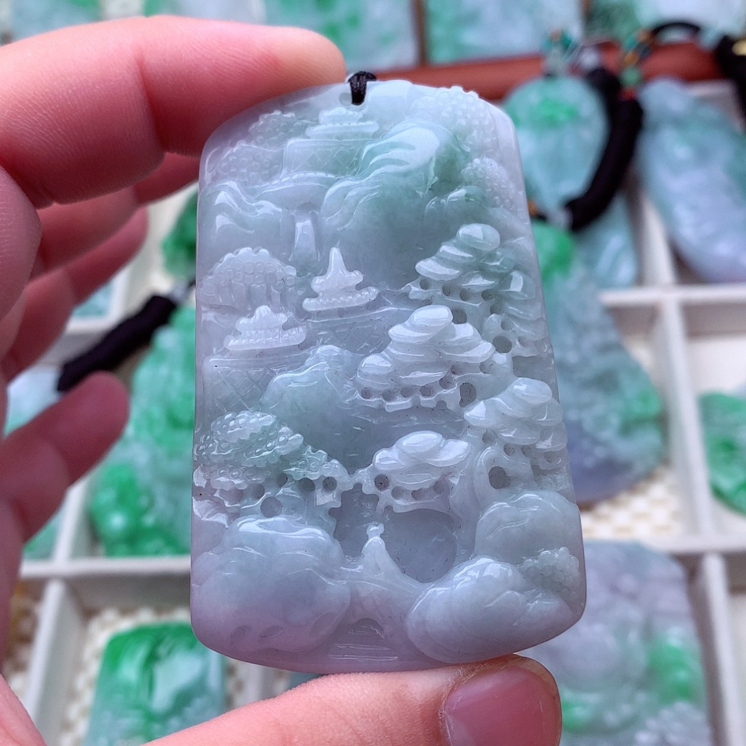 翡翠未镶嵌吊坠(不含链)