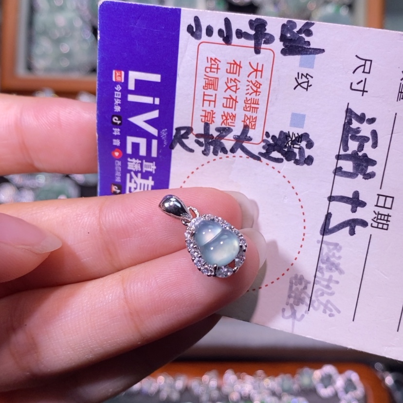 【闪购商品】翡翠未镶嵌颈饰天然