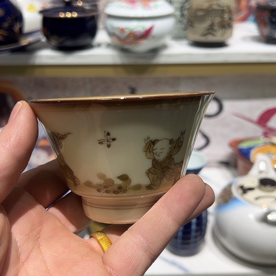紫砂紫砂花哥瓷器默认瑕疵满19.8包邮214